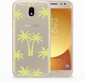 B2Ctelecom Samsung Galaxy J5 2017 Uniek TPU Hoesje Palmtrees