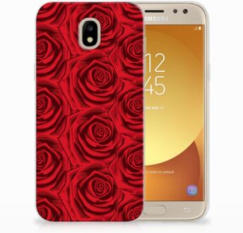 B2Ctelecom Samsung Galaxy J5 2017 Uniek TPU Hoesje Red Roses