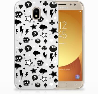 B2Ctelecom Samsung Galaxy J5 2017 Uniek TPU Hoesje Silver Punk