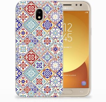 B2Ctelecom Samsung Galaxy J5 2017 Uniek TPU Hoesje Tiles Color