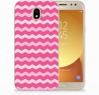 B2Ctelecom Samsung Galaxy J5 2017 Uniek TPU Hoesje Waves Pink