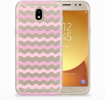 B2Ctelecom Samsung Galaxy J5 2017 Uniek TPU Hoesje Waves Roze