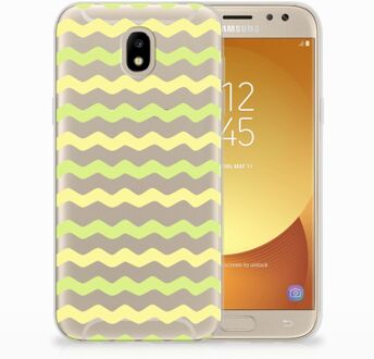 B2Ctelecom Samsung Galaxy J5 2017 Uniek TPU Hoesje Waves Yellow