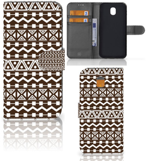 B2Ctelecom Samsung Galaxy J5 2017 Uniek Wallet Book Case Hoesje Aztec Brown