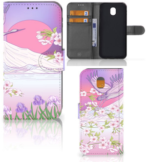 B2Ctelecom Samsung Galaxy J5 2017 Uniek Wallet Book Case Hoesje Bird Flying