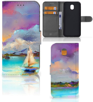 B2Ctelecom Samsung Galaxy J5 2017 Uniek Wallet Book Case Hoesje Boat