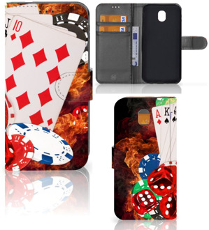 B2Ctelecom Samsung Galaxy J5 2017 Uniek Wallet Book Case Hoesje Casino