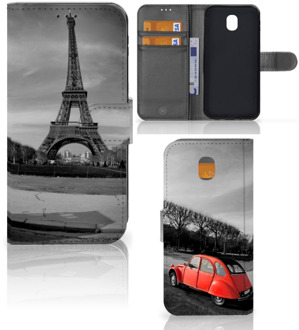 B2Ctelecom Samsung Galaxy J5 2017 Uniek Wallet Book Case Hoesje Eiffeltoren