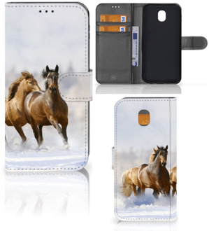 B2Ctelecom Samsung Galaxy J5 2017 Uniek Wallet Book Case Hoesje Paarden