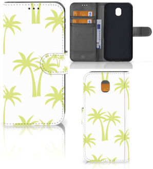 B2Ctelecom Samsung Galaxy J5 2017 Uniek Wallet Book Case Hoesje Palmtrees