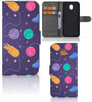 B2Ctelecom Samsung Galaxy J5 2017 Uniek Wallet Book Case Hoesje Space