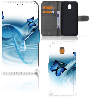 B2Ctelecom Samsung Galaxy J5 2017 Uniek Wallet Book Case Hoesje Vlinders