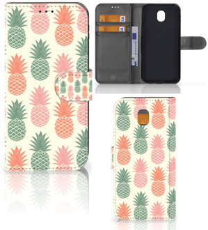 B2Ctelecom Samsung Galaxy J5 2017 Wallet Book Case Hoesje Design Ananas