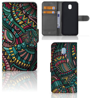 B2Ctelecom Samsung Galaxy J5 2017 Wallet Book Case Hoesje Design Aztec