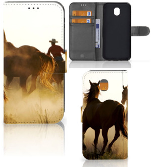 B2Ctelecom Samsung Galaxy J5 2017 Wallet Book Case Hoesje Design Cowboy