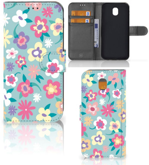 B2Ctelecom Samsung Galaxy J5 2017 Wallet Book Case Hoesje Design Flower Power