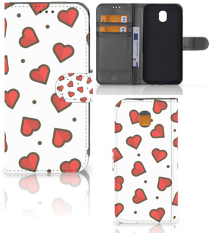 B2Ctelecom Samsung Galaxy J5 2017 Wallet Book Case Hoesje Design Hearts