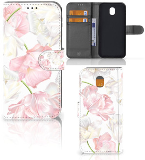 B2Ctelecom Samsung Galaxy J5 2017 Wallet Book Case Hoesje Design Lovely Flowers