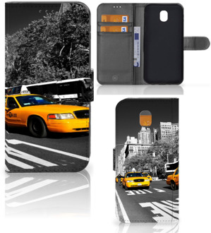 B2Ctelecom Samsung Galaxy J5 2017 Wallet Book Case Hoesje Design New York Taxi