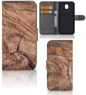 B2Ctelecom Samsung Galaxy J5 2017 Wallet Book Case Hoesje Design Tree Trunk