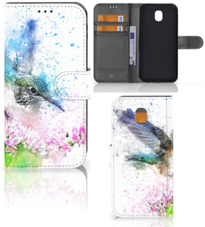 B2Ctelecom Samsung Galaxy J5 2017 Wallet Book Case Hoesje Design Vogel