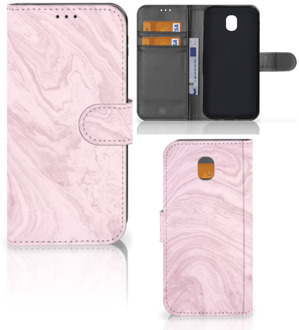 B2Ctelecom Samsung Galaxy J5 2017 Wallet Book Case Hoesje Marble Pink