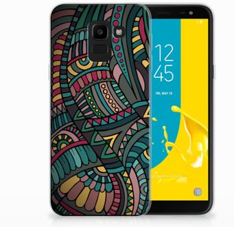 B2Ctelecom Samsung Galaxy J6 2018 TPU Hoesje Design Aztec