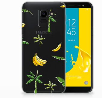 B2Ctelecom Samsung Galaxy J6 2018 TPU Hoesje Design Banana Tree