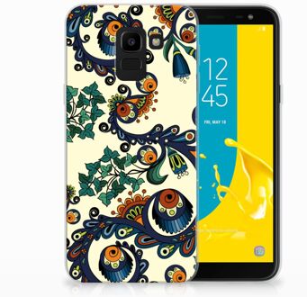 B2Ctelecom Samsung Galaxy J6 2018 TPU Hoesje Design Barok Flower