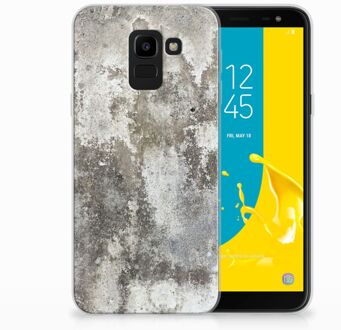 B2Ctelecom Samsung Galaxy J6 2018 TPU Hoesje Design Beton