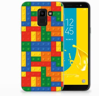 B2Ctelecom Samsung Galaxy J6 2018 TPU Hoesje Design Blokken