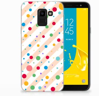 B2Ctelecom Samsung Galaxy J6 2018 TPU Hoesje Design Dots