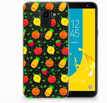 B2Ctelecom Samsung Galaxy J6 2018 TPU Hoesje Design Fruits