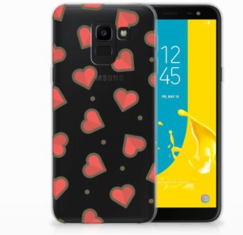 B2Ctelecom Samsung Galaxy J6 2018 TPU Hoesje Design Hearts