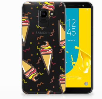 B2Ctelecom Samsung Galaxy J6 2018 TPU Hoesje Design Icecream