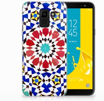 B2Ctelecom Samsung Galaxy J6 2018 TPU Hoesje Design Mozaïek