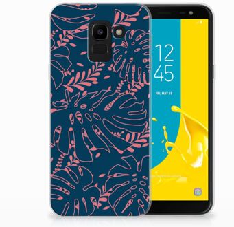 B2Ctelecom Samsung Galaxy J6 2018 TPU Hoesje Design Palm Leaves