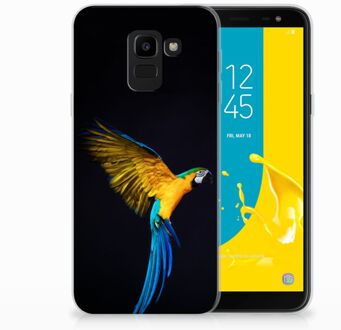 B2Ctelecom Samsung Galaxy J6 2018 TPU Hoesje Design Papegaai