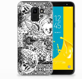 B2Ctelecom Samsung Galaxy J6 2018 TPU Hoesje Design Skulls Angel