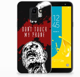 B2Ctelecom Samsung Galaxy J6 2018 TPU Hoesje Design Zombie Blood