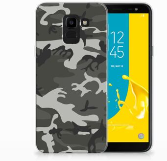 B2Ctelecom Samsung Galaxy J6 2018 TPU-siliconen Hoesje Army Light