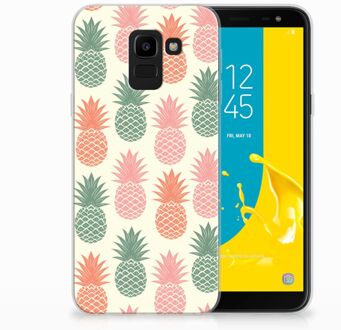 B2Ctelecom Samsung Galaxy J6 2018 Uniek Design TPU Hoesje Ananas