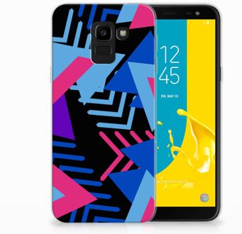 B2Ctelecom Samsung Galaxy J6 2018 Uniek Design TPU Hoesje Driehoeken