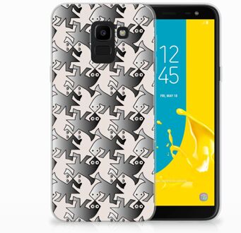 B2Ctelecom Samsung Galaxy J6 2018 Uniek Design TPU Hoesje Salamanders