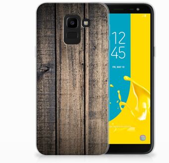 B2Ctelecom Samsung Galaxy J6 2018 Uniek Design TPU Hoesje Steigerhout