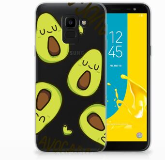 B2Ctelecom Samsung Galaxy J6 2018 Uniek TPU Hoesje Avocado Singing