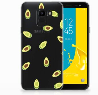 B2Ctelecom Samsung Galaxy J6 2018 Uniek TPU Hoesje Avocado