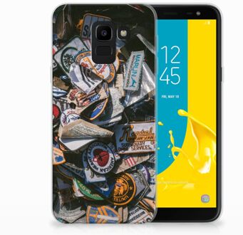 B2Ctelecom Samsung Galaxy J6 2018 Uniek TPU Hoesje Badges