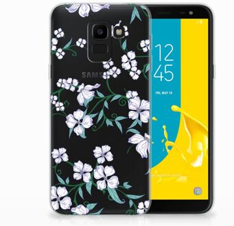 B2Ctelecom Samsung Galaxy J6 2018 Uniek TPU Hoesje Blossom White