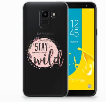 B2Ctelecom Samsung Galaxy J6 2018 Uniek TPU Hoesje Boho Stay Wild